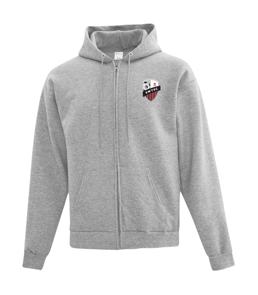 SWYSC Adult Cotton Full Zip Hooded Sweatshirt with Left Chest Embroidered Logo