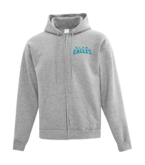 OLPH Adult Cotton Full Zip Hooded Sweatshirt with Left Chest Embroidered Logo