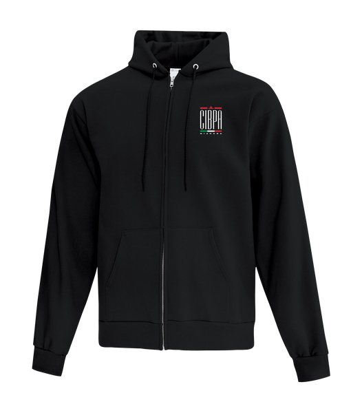 CIBPA Niagara Adult Cotton Full Zip Hooded Sweatshirt with Left Chest Embroidered Logo