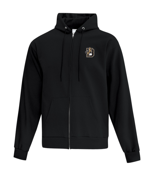 Frank W. Begley Adult Cotton Full Zip Hooded Sweatshirt with Left Chest Embroidered Logo