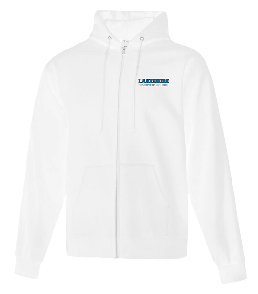Lakeshore Discovery Adult Cotton Full Zip Hooded Sweatshirt with Left Chest Embroidered Logo