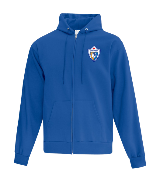 Ciociaro Soccer Crest Adult Cotton Full Zip Hooded Sweatshirt with Embroidered Logo