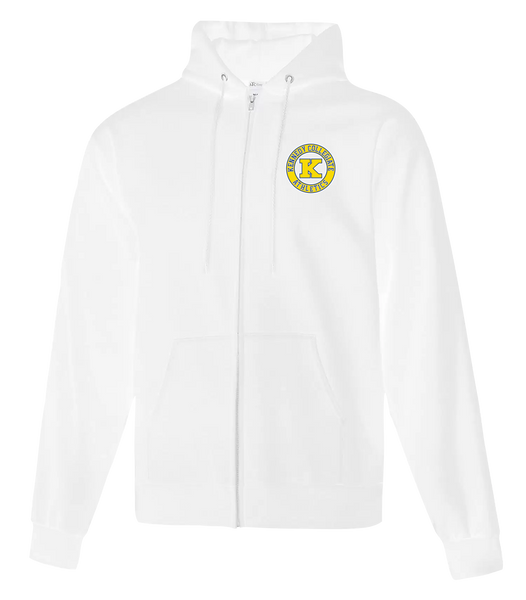Kennedy Athletics Adult Cotton Full Zip Hooded Sweatshirt with Left Chest Embroidered Logo