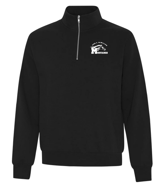 John A. McWilliam Staff Adult Everyday Fleece 1/4 ZIP Sweatshirt with Embroidered Logo