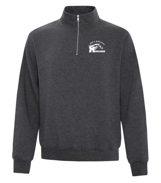 John A. McWilliam Staff Adult Everyday Fleece 1/4 ZIP Sweatshirt with Embroidered Logo