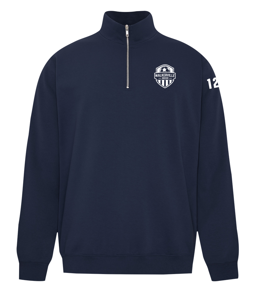 Walkerville Soccer Adult 1/4 Zip Sweatshirt with Embroidered Logo