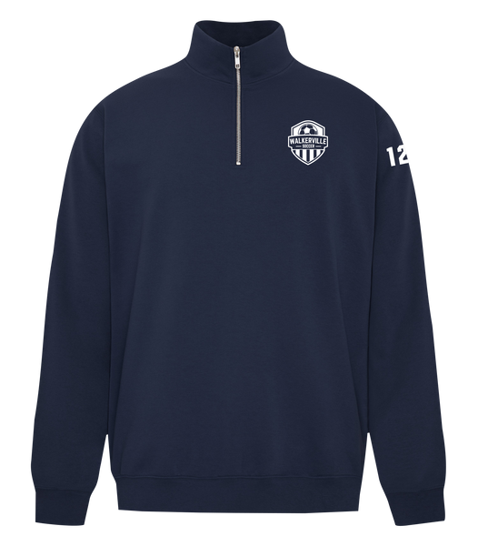 Walkerville Soccer Adult 1/4 Zip Sweatshirt with Embroidered Logo