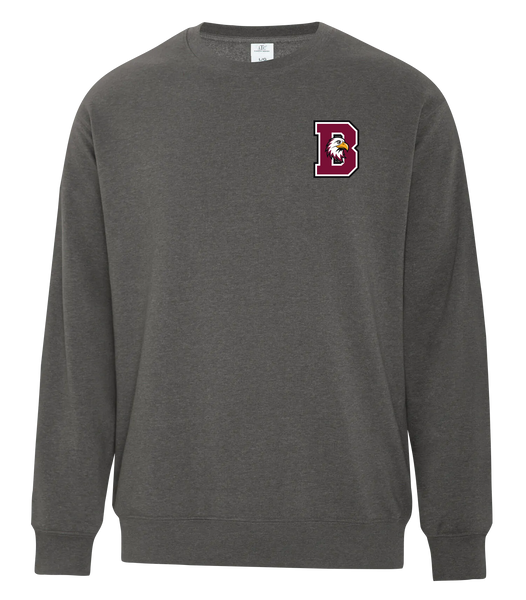 St. John de Brebeuf Adult Earth Wash Fleece Crewneck with Embroidered Logo