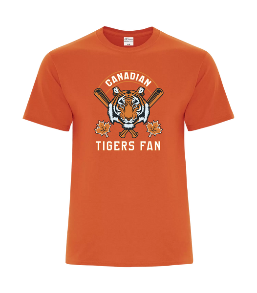 Tigers Fan Adult Cotton T-Shirt with Printed Logo