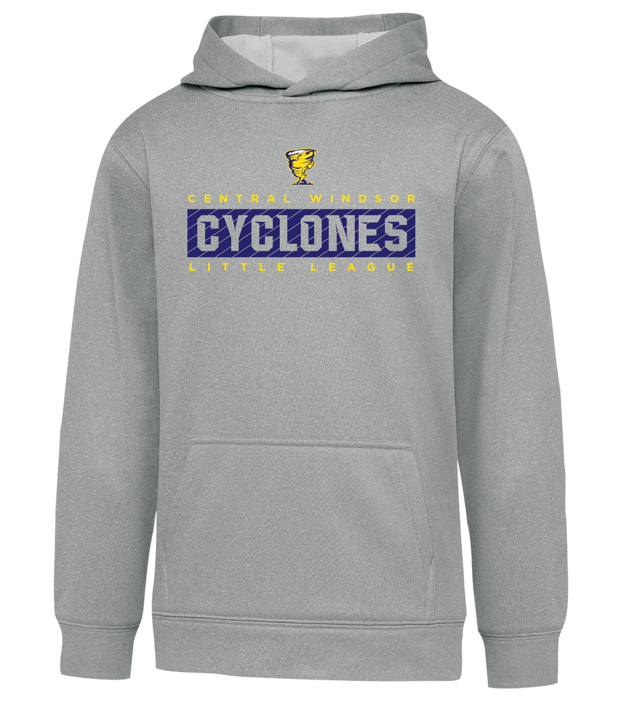 Cyclones Youth Dri-Fit Hoodie With Printed Logo