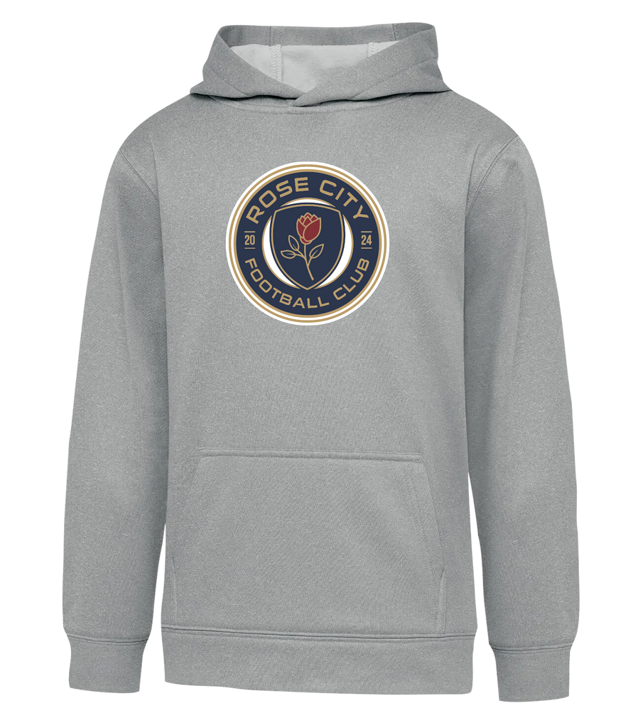 Rose City Football Club Youth Dri-Fit Hoodie With Printed Logo