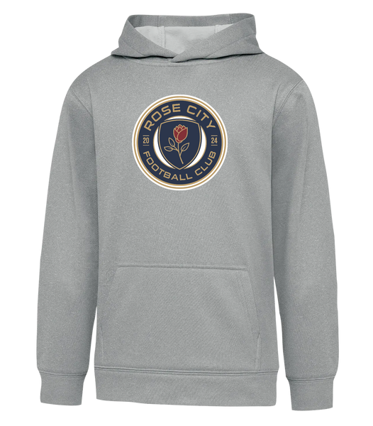 Rose City Football Club Youth Dri-Fit Hoodie With Printed Logo