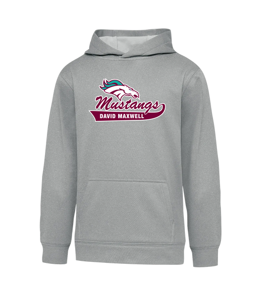 David Maxwell Mustangs Youth Dri-Fit Hoodie With Printed Logo