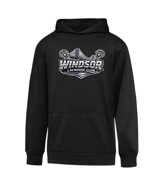 Windsor Lacrosse Club Youth Dri-Fit Hoodie With Printed Logo