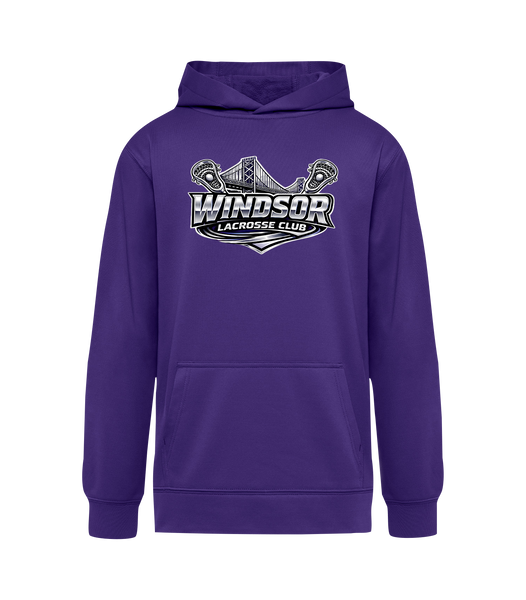 Windsor Lacrosse Club Youth Dri-Fit Hoodie With Printed Logo