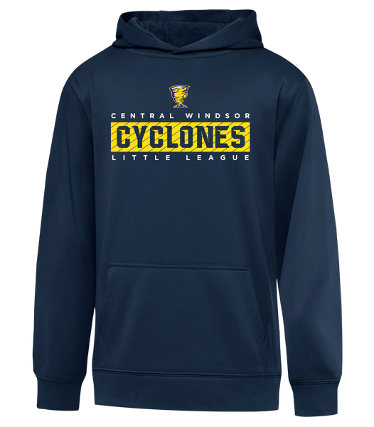 Cyclones Youth Dri-Fit Hoodie With Printed Logo