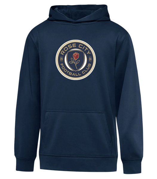 Rose City Football Club Youth Dri-Fit Hoodie With Printed Logo