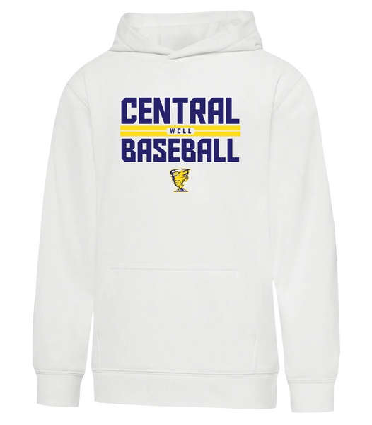 Central Baseball Youth Dri-Fit Hoodie With Printed Logo
