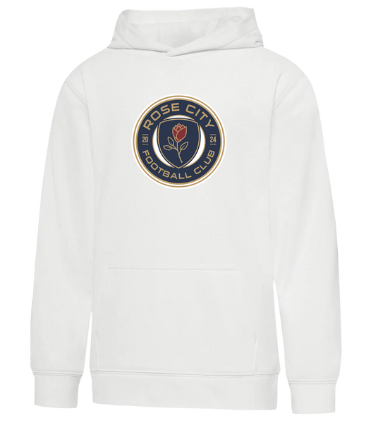 Rose City Football Club Youth Dri-Fit Hoodie With Printed Logo