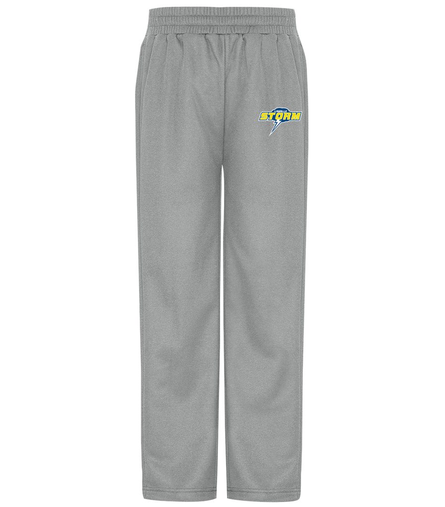 Storm Performance Fleece Sweatpants with Printed Logo YOUTH