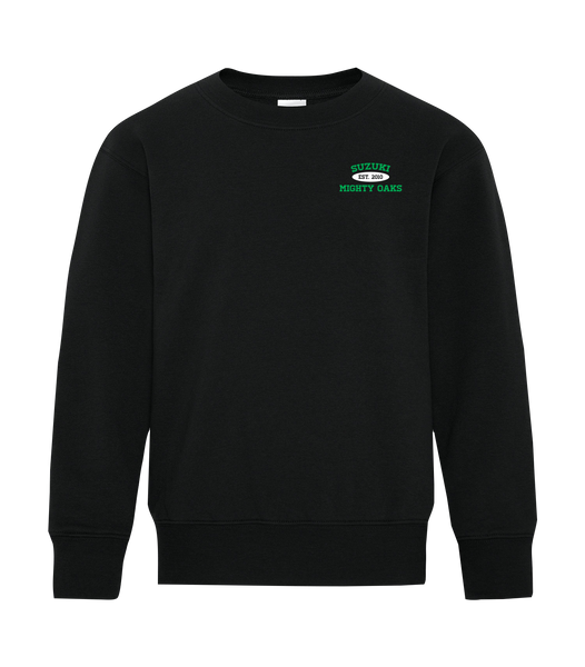 YOUTH Suzuki Fleece Crewneck with Embroidered Logo