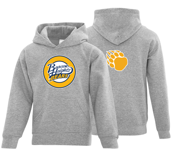 Beacon Heights Badge Youth Cotton Pull Over Hooded Sweatshirt with Printed Logo