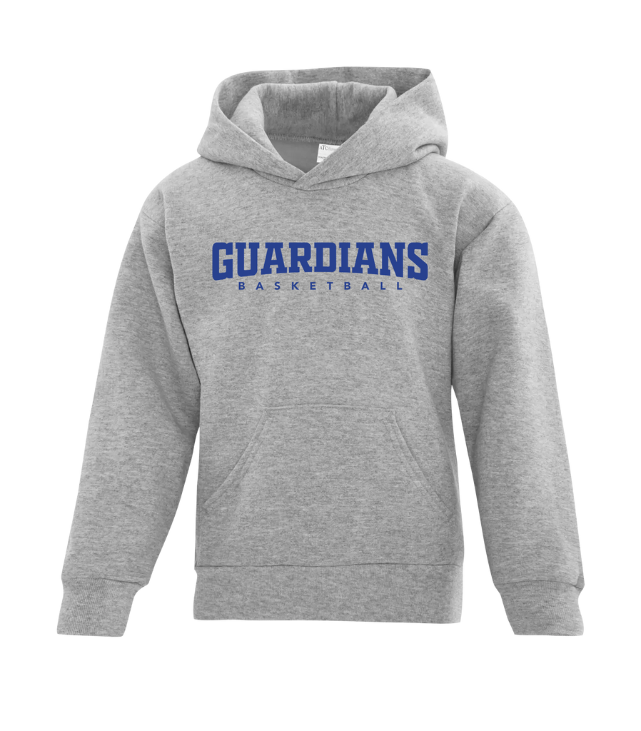 Guardians Basketball Youth Cotton Pull Over Hooded Sweatshirt with Printed Logo