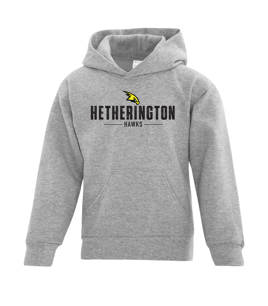 Hetherington Youth Cotton Pull Over Hooded Sweatshirt with Printed Logo