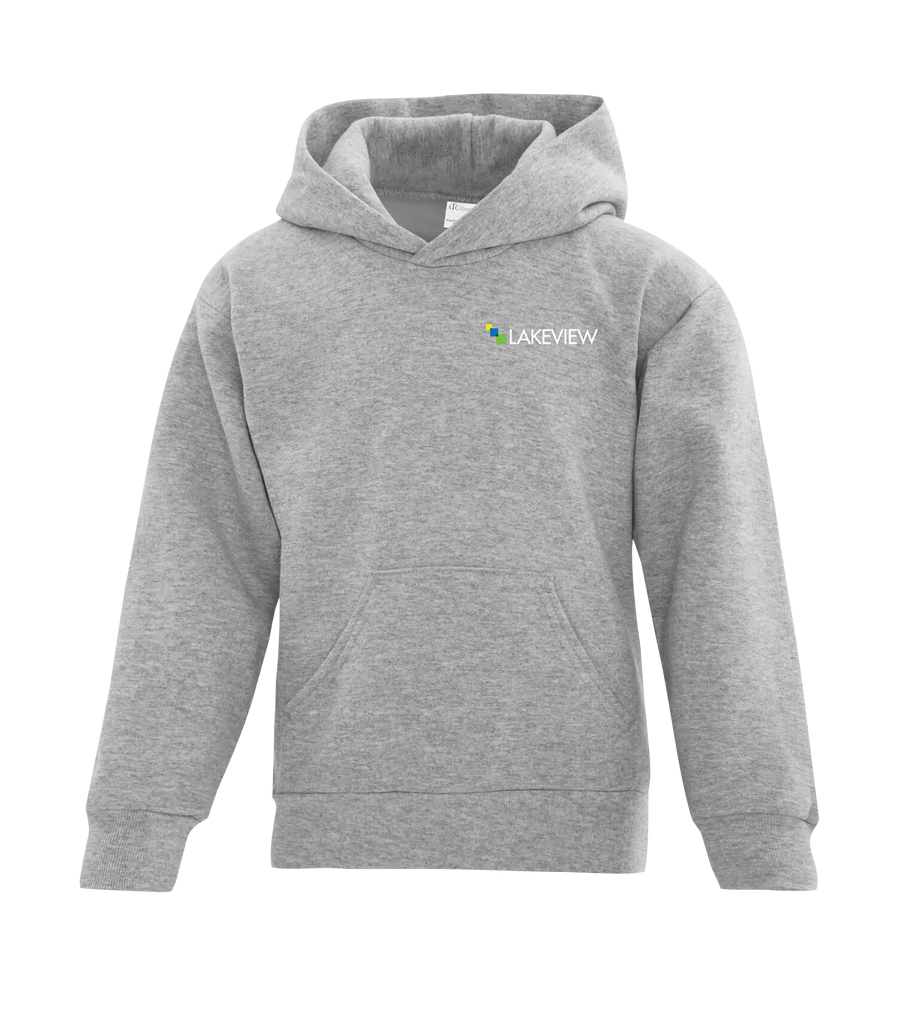 Lakeview Youth Cotton Pull Over Hooded Sweatshirt with Printed Logo