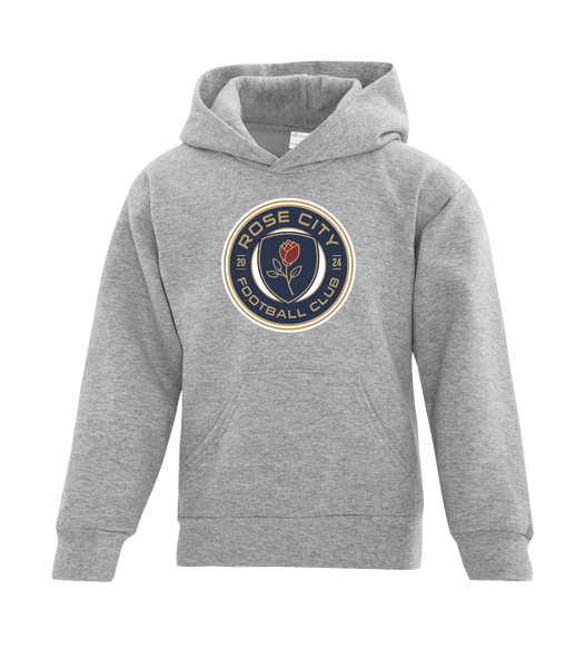 Rose City Football Club Youth Cotton Pull Over Hooded Sweatshirt with Printed Logo