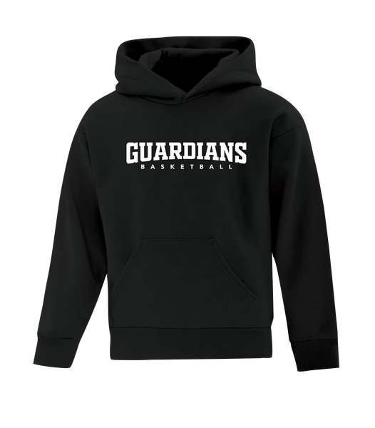 Guardians Basketball Youth Cotton Pull Over Hooded Sweatshirt with Printed Logo