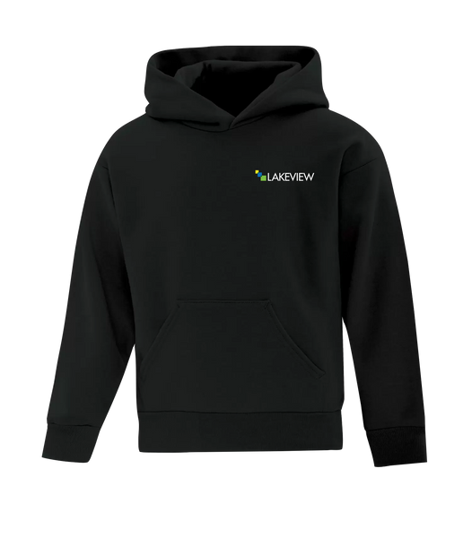 Lakeview Youth Cotton Pull Over Hooded Sweatshirt with Printed Logo