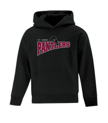St. Anne Panthers Youth Cotton Pull Over Hooded Sweatshirt with Embroidered Logo