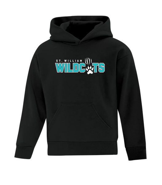 St. William Youth Cotton Pull Over Hooded Sweatshirt with Printed Logo