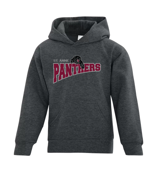 St. Anne Panthers Youth Cotton Pull Over Hooded Sweatshirt with Printed Logo
