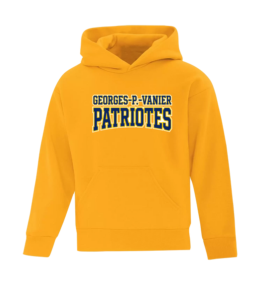 Georges-P.-Vanier Patriotes Youth Cotton Pull Over Hooded Sweatshirt with Printed Logo