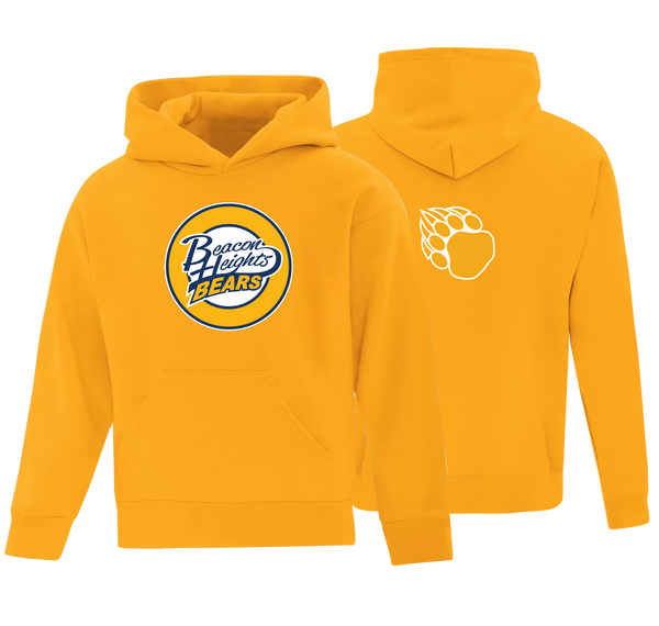 Beacon Heights Badge Youth Cotton Pull Over Hooded Sweatshirt with Printed Logo