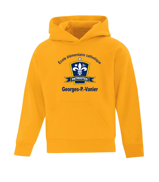 Georges-P.-Vanier Youth Cotton Pull Over Hooded Sweatshirt with Printed Logo