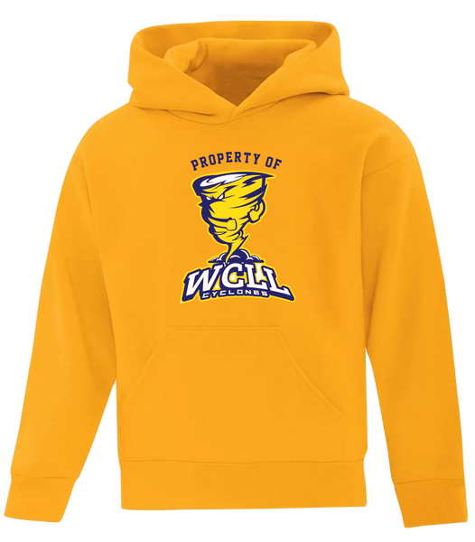 "Property of WCLL" Youth Cotton Pull Over Hooded Sweatshirt with Printed Logo