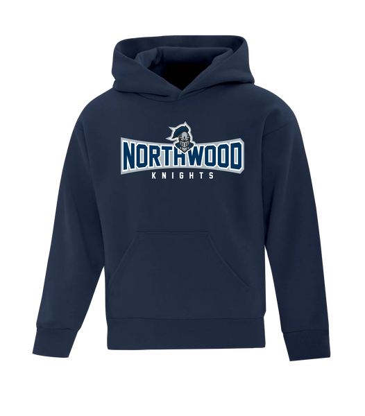 Northwood Knights Youth Cotton Pull Over Hooded Sweatshirt with Printed Logo
