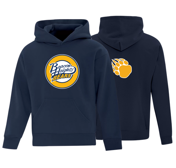 Beacon Heights Badge Youth Cotton Pull Over Hooded Sweatshirt with Printed Logo