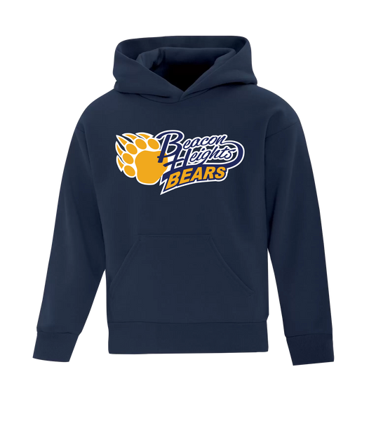 Beacon Heights Youth Cotton Pull Over Hooded Sweatshirt with Printed Logo
