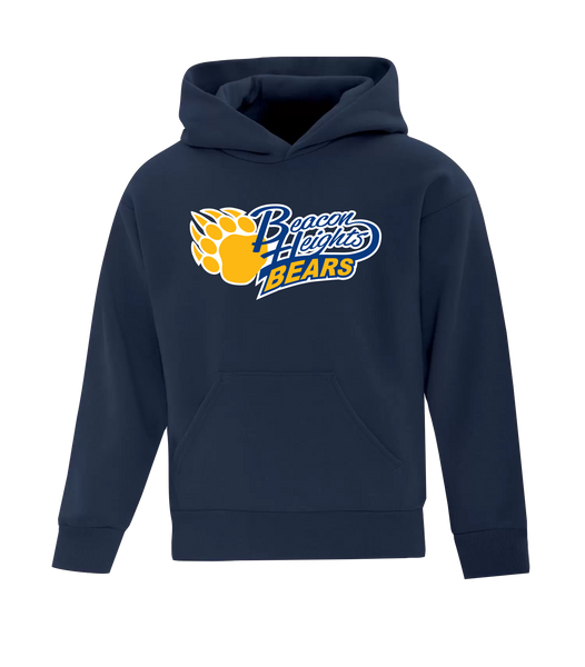 Beacon Heights Youth Cotton Pull Over Hooded Sweatshirt with Printed Logo