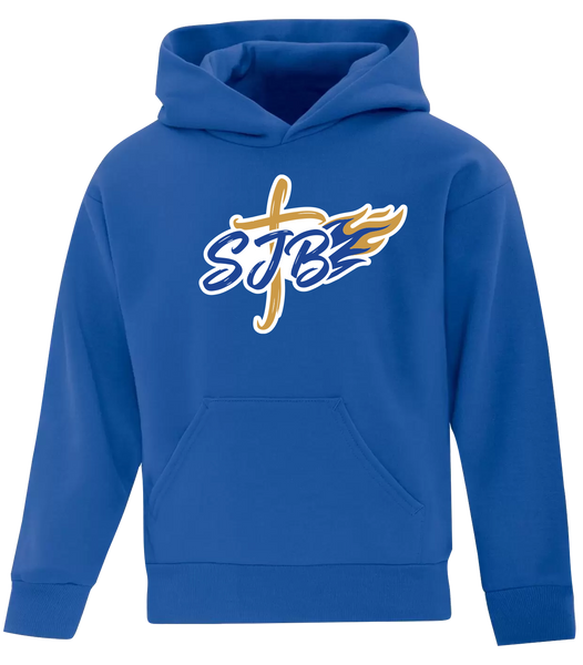 St. John the Baptist Youth Cotton Pull Over Hooded Sweatshirt with Printed Logo