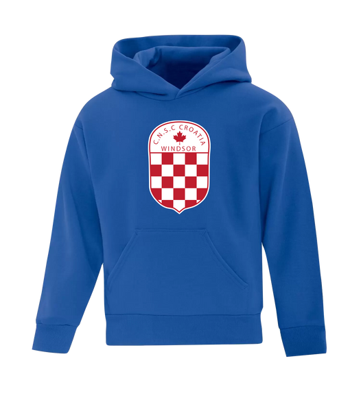 C.N.S.C. Windsor Croatia Youth Cotton Pull Over Hooded Sweatshirt with Printed Logo