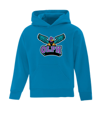 OLPH Youth Cotton Pull Over Hooded Sweatshirt with Printed Logo