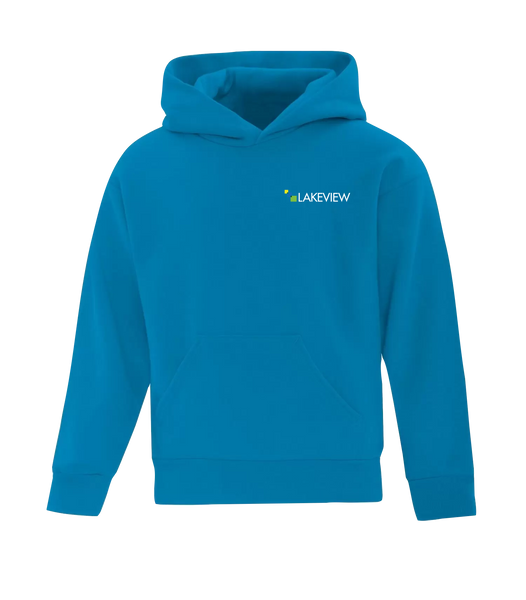 Lakeview Youth Cotton Pull Over Hooded Sweatshirt with Printed Logo