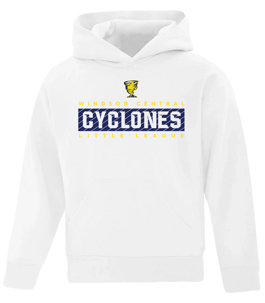 Cyclones Youth Cotton Pull Over Hooded Sweatshirt with Printed Logo