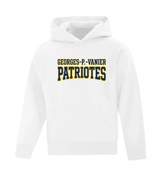Georges-P.-Vanier Patriotes Youth Cotton Pull Over Hooded Sweatshirt with Printed Logo