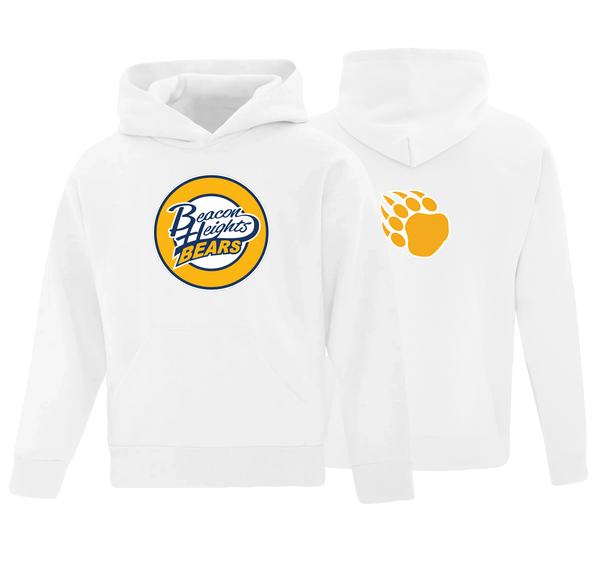 Beacon Heights Badge Youth Cotton Pull Over Hooded Sweatshirt with Printed Logo